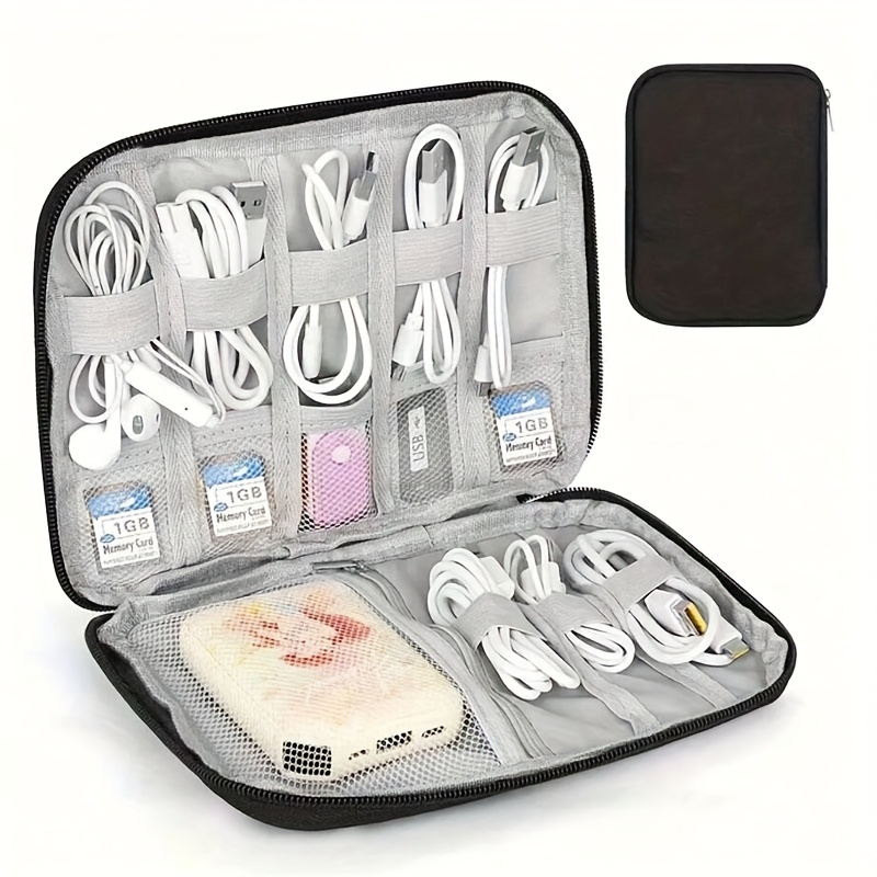 1個入り ケーブル収納ケース 多機能ポケット付き 電子機器ア - Tech Accessories Travel Organizer Pouch のレビューと価格