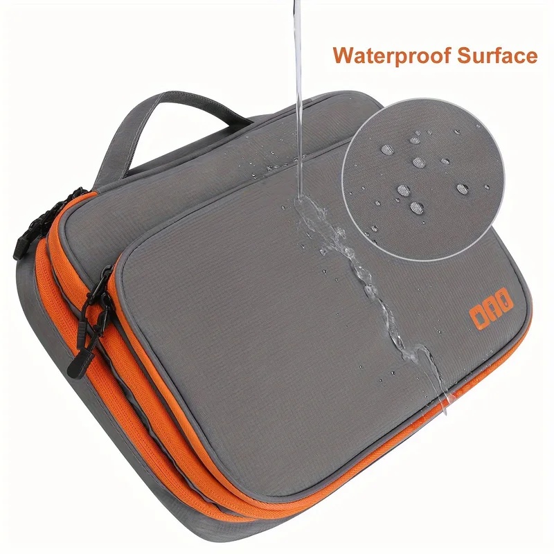 多層構造の電子機器収納ポーチ。USBケーブル、充電器、デジタ - Tech Accessories Case のレビューと価格