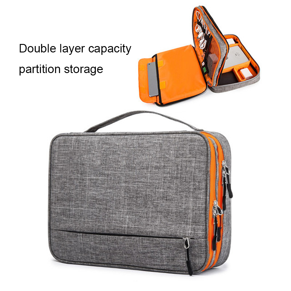 二重層電子アクセサリーゲームバッグ別個ルーム & デタッチス - Tech Accessories Case のレビューと価格