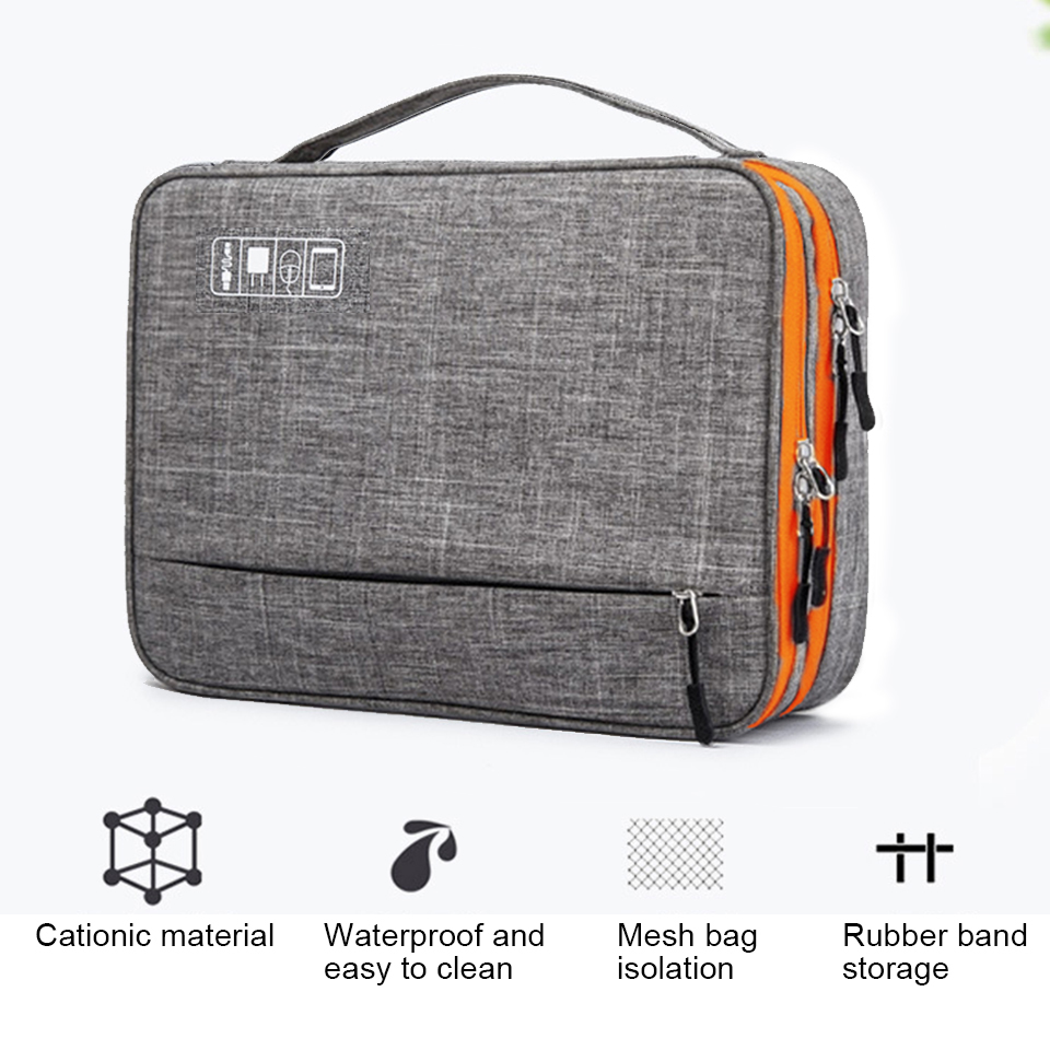 二重層電子アクセサリーゲームバッグ別個ルーム & デタッチス - Tech Accessories Case のレビューと価格