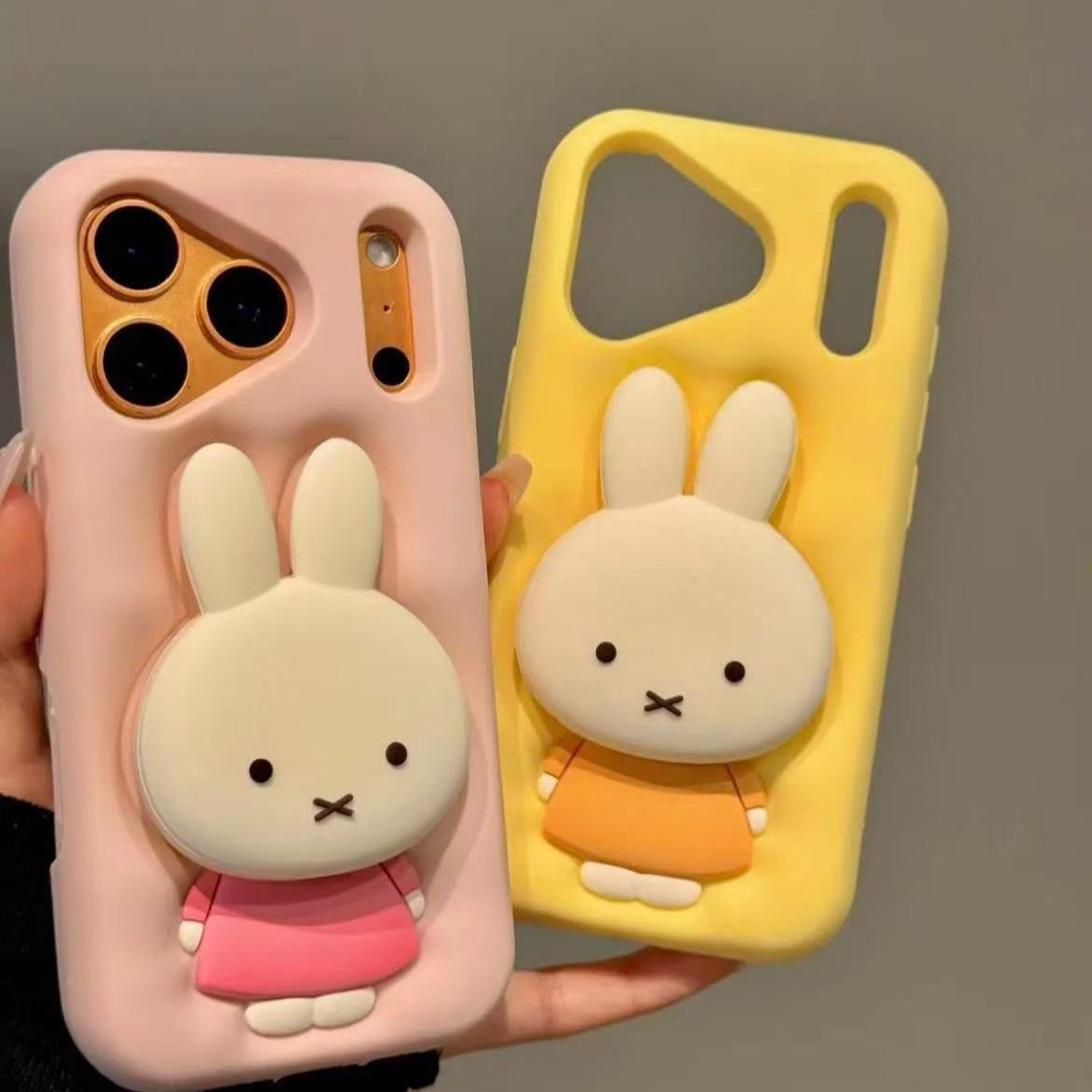 漫画風3Dミッフィーブラケット付き携帯電話ケース iPhon - Mobile Tech Accessories のレビューと価格