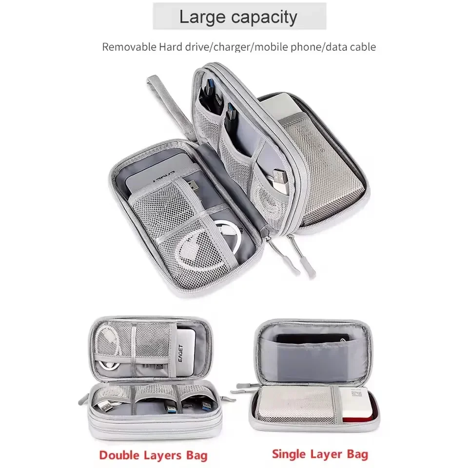 トラベルケーブルバッグ ポータブルデジタル収納ポーチ 充電器 - Tech Accessories Case のレビューと価格