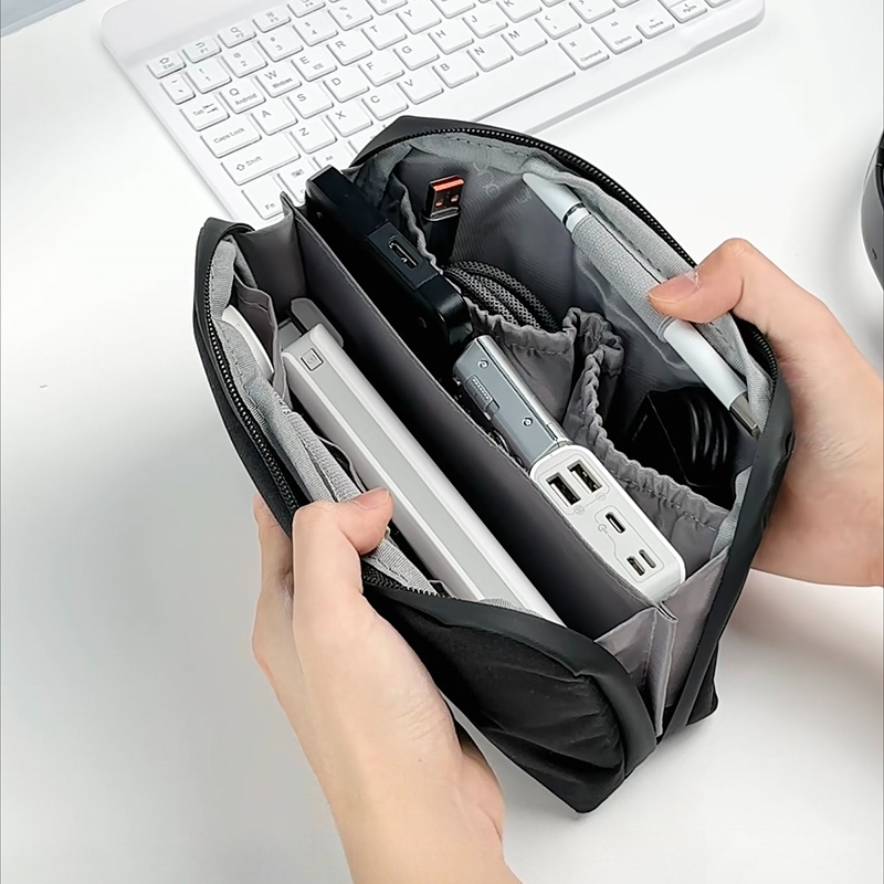 貝殻型ケーブルオーガナイザー。大容量で、モバイルバッテリー、 - Tech Accessories Storage のレビューと価格