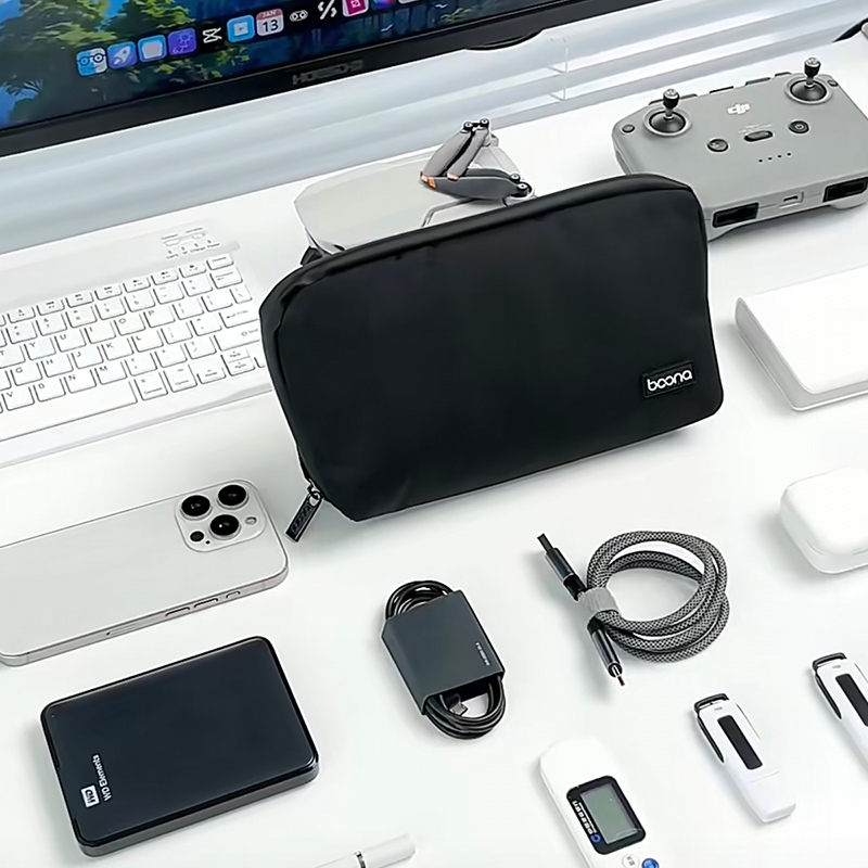 貝殻型ケーブルオーガナイザー。大容量で、モバイルバッテリー、 - Tech Accessories Storage のレビューと価格