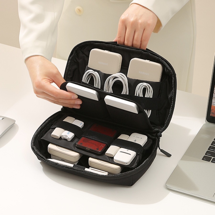 ポータブルトラベルコードオーガナイザー、電子機器収納ケース（ - Tech Accessories Travel Organizer Pouch のレビューと価格