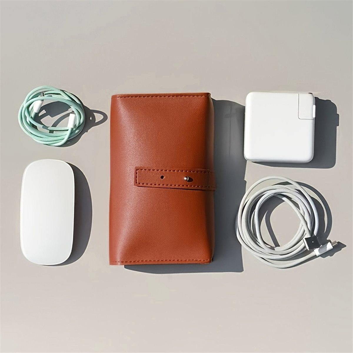(A94Z) PU製多機能オーガナイザー - ポータブルテッ - Tech Accessories Storage のレビューと価格